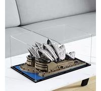 Acrylic Display Clear Collector's Box, Compatible with Lego 10234 Sydney Opera House Building Block Model Dust Storage Box Display Box (Box Only)