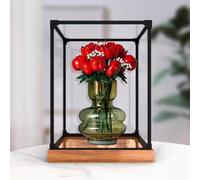Acrylic Display Clear Collector's Box, Compatible with Lego 10328 Rose Bouquet Building Block Model Dust Storage Box Display Box (Box Only) (Style 1)