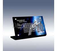 Acrylic Display Plaque for Lego International Space Station 21321 (Lego Set is not Included)
