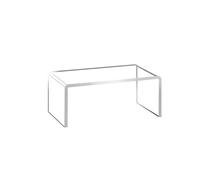 Acrylic display rack, 1-piece U-shaped transparent shelf desktop display shelf storage artifact increased shelf shelf shelf storage shelf suitable for home and office.(30x15x15x0.6cm)