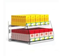 Acrylic Display Rack - Clear Wall Hanging Organizer for, Lighters, Matchboxes & Chewing Gum, Size: 31.5cm x 28.4cm x 24cm, Perfect for Retail & Home Use