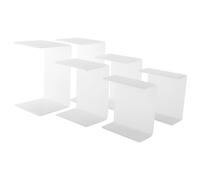 Acrylic Display Risers, Clear Rectangle Stands Shelf for 6Pcs