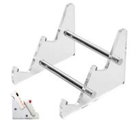 Acrylic Display Stand for Keyboards - Wallet Stand for Shelves for Portable Keyboard with Various Tyres - PC Stands Taxes for Books, Documents, Cust Supply