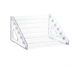 Acrylic Display Stand, Multi-Layer Ladder Storage Rack for Blind Box, Figures, Cosmetics & Collectibles, Clear Tiered Organizer Shelf for Home Desktop Decor(7 Layers)