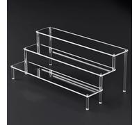 Acrylic Display Stand Organiser Acrylic Display Stand Multi Layer Transparent Storage Rack For Perfumes Collectibles Cupcakes Jewelry Desktop Organizer 2 To 5 Layers(3 layers 40cm)