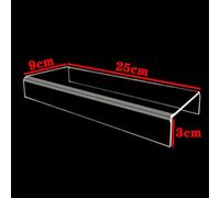 Acrylic Display Stand Organizer with Multi-Tier Shelves for Figures, Toys, Cupcakes, Food, Desserts and Perfume Display in Home Kitchen and Commercial Settings(25 * 9 * 3cm)