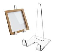 Acrylic Display Stand - Transparent Easel For Photos, Records, Tablets And Books | Multi-Purpose Sign Holder For Plates, Canvas, Postcards, Desktop Decor Fò? Home And Office