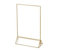 Acrylic Display Stands L Shape Poster Stands Double Side Clear Acrylic Sign Holders for Office Store Restaurant Hotel Restaurant Holder