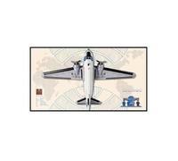 Acrylic Display Wallboard for Lego 11378 aircraft Building Set, Wall Mount Display Wallboard - Only Display Board, Display Board Compatible with Lego 11378 (Horizontal design (no light))