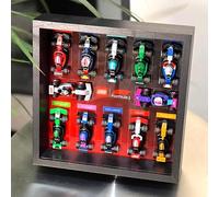 Acrylic Display Wallboard for Lego 71049 F1 Racing Cars Wall Photo Frame Building Set,Storage Rack,Wall Mount Display Stand,Compatible with 71049(Frame only, kit not Included) (Black Photo Frame)