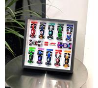 Acrylic Display Wallboard for Lego 71049 F1 Racing Cars Wall Photo Frame, Building Set, Storage Rack, Wall Mount Display Stand, Compatible with 71049 (White Photo Frame)