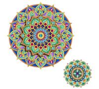 Acrylic DIY Dual-Layer 360 Rotating Diamond Art Fridge Magnet Mandalas