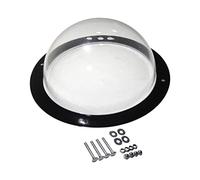Acrylic Dog Fence Window 12.4 Inch Clear View Dome for Patio Garden Backyard Satisfying Curious Pets Cat House