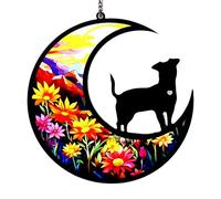 Acrylic Dog Memorial Gifts, Pet Bereavement Gifts for Dog Lovers, Suncatcher Hanging On Windows, Remembrance Ornament for Home, Living Room, Bedroom Decoration
