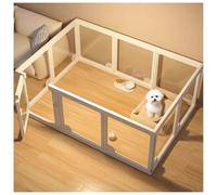 Acrylic dog pen,clear dog play pen for Puppy Cat Rabbit Ferret Transparent Easy Assemble Whelping Crate Kennel Cage Enclosure Sturdy & Easy Cleaning(Fully transparent,10 pieces)