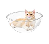 Acrylic Dome - Cat Bed Indoor Clear Acrylic Bed for Evaluation | Resilient Build with Bubble Logic & Floating Module for Small, Large Breeds, Sleeping and Lounging