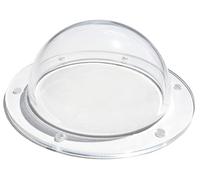 Acrylic Dome/Plastic Hemisphere - Clear - 3" Diameter, 1/2" Flange with Pre-Drilled Holes