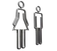 Acrylic Door Stickers Restroom Men&women Toilet Number Guide Sign High-end Business Lavatory Bathroom Doorplate Men Women Restroom Sign Home All Gender Business Large Adhesive Decor Unisex