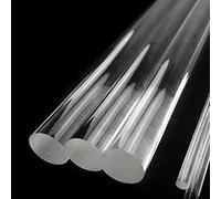 Acrylic Dowel Rods, Clear Acrylic Round Rods Pack of 100 PMMA Solid Bars Multiple Sizes 2-100mm by 100-1000mm(100MM*6MM)