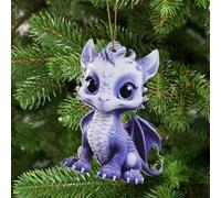Acrylic Dragon Christmas Decoration Dragon Figurine Hanging Christmas Tree Gothic Holiday Decoration Fireplace Window Car Decoration