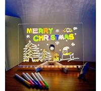Acrylic Drawing Board, Acrylic Message Board, Acrylic Dry Erase Board With Adjustable Stand, LED Illuminated Drawing Board For Office School Home(medium)
