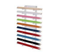 Acrylic Drum Stick Holder, Drumstick Display for 10 Pairs of Drumsticks, Drum Accessories Gifts for Drum Set Mallet and Percussion Sticks, Baquetas Para Bateria(White)
