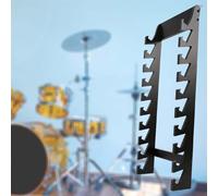 Acrylic Drum Sticks Display Shelf, Hanging Commercial Drumstick Holder for Percussion/Marimba Sticks, Black Wall Mounted Drum Stick Rack for Wands and Lightsabers Collect