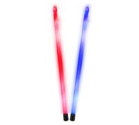 Acrylic Drumming Drumsticks Bright LED Light Up Drum Sticks Glow Drumsticks For Stage Performances