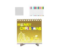 Acrylic Dry Erase Board with LED,LED Acrylic Message Board,Lighted Acrylic Notepad Luminous Drawing Board,LED Note Board,Multi-function Dry Erase Board