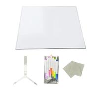 Acrylic Dry Erases Board with 7 Colour Pens LED Light Memo Message Board Rewritable Note for Office Home Desk Led Note Acrylic Dry Erases Rewritable Message Letter