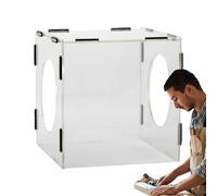 Acrylic Dust Box | Grinding Dust Box | Transparent Dust Scattering Boxes | Maximum Durability and Optimal Airflow - Ideal for Workshops, Metalworking, and Industrial Applications