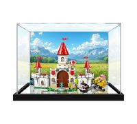 Acrylic Dust proof Case for LE*GO 71435 Battle with Roy at Peach's Castle - Toy Storage Cover & Architectural Model Display Box，Painted-3mm