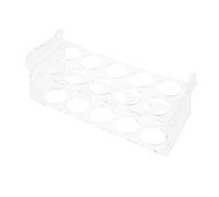 Acrylic Egg Fridge Organizer Double Layer Holds 20 Eggs | Storage Box, Anti-slip Base, Universal Fit for Refrigerator Shelves and Kitchen Organization