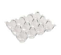 Acrylic Egg Storage Container for Refrigerator 12 Grid Pantry | Organiser, Holds 12 Eggs, Countertop Display, Freezer and Cabinet Use, for Home Cooks