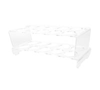 Acrylic Egg Storage Rack for Fridge, 2 Tier 20 Egg Capacity | Antislip Base, Easy Visibility, Universal Fit for Refrigerator Door or Drawer Organization