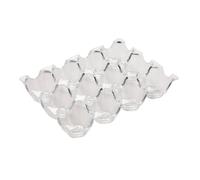 Acrylic Egg Tray 12 Grid Holder, Fridge Storage Box | Reusable Design, Countertop Display for Meal Prep, Holds up 12 Eggs in Tidy Tray
