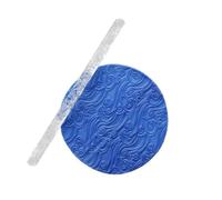 Acrylic Embossed Rolling Pin, 3D Pattern Acrylic Non-Stick Roller, Clay Rolling Pin, Non-Stick Embossed Cake Roller(Auspicious Clouds)