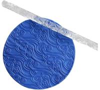 Acrylic Embossed Rolling Pin, Relief Sculpture Clear rRlling Pin. Cake Decorating Baking Sugar Acrylic Rolling Pin Moon Transparent Pastry Baking Tools Kitchen Decor Tools