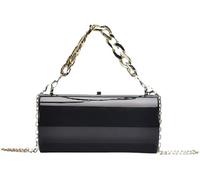 Acrylic Evening Bag for Women Crossbody Handbag with Chain Strap Stylish Hobo Tote Bag Clutch Purse Top Handle Bag(Black)