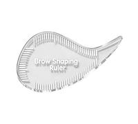Acrylic Eyebrow Shaping Stencil - Slim & Lightweight Symmetry Mapping Tool | Professional Clear Brow Guide for Precision Makeup | Portable Travel Beauty Accessory for Beginners & Stylists