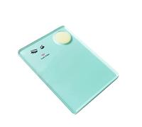 Acrylic Eyelash Extension Eye Lash Pallet Tool, Grafting False Eyelash Jade Console Round Jade Stone Organizer Eyelash Extension Grafting Pad Lash Tray Gasket (Blue)