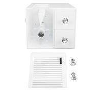 Acrylic Eyelash Flowering Machine with Drawer, Auto Flowering Lash Extension Fan Maker, Manual Rotating Handle for Salon Home Use, Portable Eyelash Root Splitter with Washable Desi