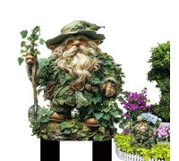 Acrylic Fairy Garden Stakes - Garden Stakes Decorative Fairy | Patio Decor | Tree Man Earth Goddess Statue State | Outdoor Accessories Ground Insert 2-D Planter Decor for the or