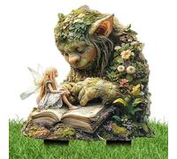 Acrylic Fairy Garden Stakes - Garden Stakes Decorative Fairy | Patio Decor | Tree Man Earth Goddess Statue State | Outdoor Accessories Ground Insert 2-D Planter Decor for the or