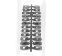 Acrylic Fake Nails Solid Color Full Cover Nail Tips Manicure Art Bright Black 240pcs Acrylic Nails Professional process