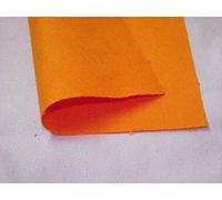 Acrylic Felt Baize Craft/Poker Fabric Material - NEON Jaffa Orange, Sample - 23cmx23cm
