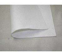 Acrylic Felt Baize Craft/Poker Fabric Material - White, Sample - 23cmx23cm