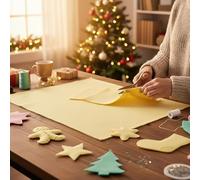 Acrylic Felt Fabric 60 Inch 150cm Wide - Sewing Craft Material - Black, White, Yellow, Green, Brown, Orange, Grey, Blue, Red, Pink, Purple - Felt Sheets for Crafting & Decorations(Pastel Yellow, 5m)