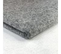 Acrylic Felt Fabric 60 Inch 150cm Wide - Sewing Craft Material - Black, White, Yellow, Green, Brown, Orange, Grey, Blue, Red, Pink, Purple - Felt Sheets for Crafting & Decorations (Marl Grey, 10)