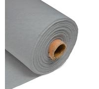 Acrylic Felt Fabric 60 Inch 150cm Wide - Sewing Craft Material - Black, White, Yellow, Green, Brown, Orange, Grey, Blue, Red, Pink, Purple - Felt Sheets for Crafting & Decorations(Pastel Silver, 5m)